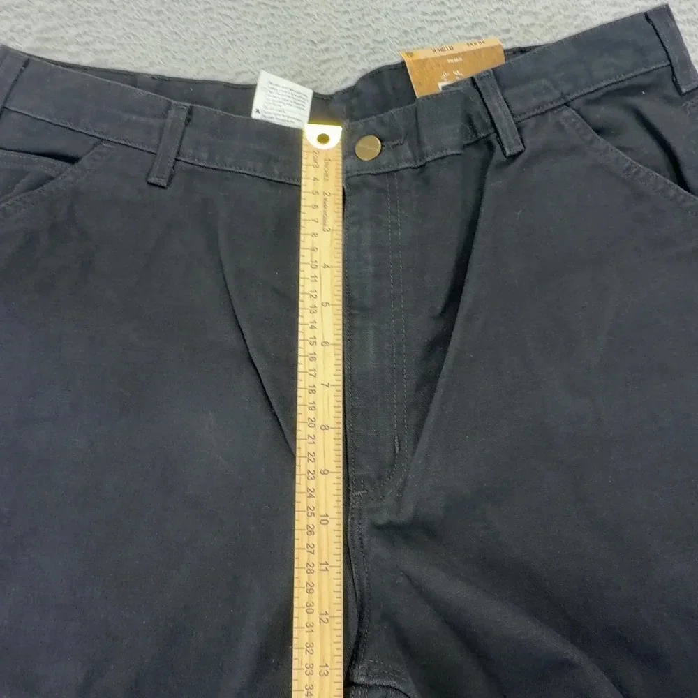 Carhartt Jeans Mens 40x32 Black Loose Straight Washed Duck Dungaree Orginal Fit